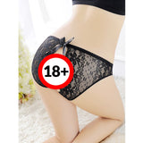 My Outfitssss Seductive sheer women's opening panties - # Black Medium  1 pc