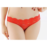 My Outfitssss Seductive sheer women's opening panties - # Red Medium  1 pc