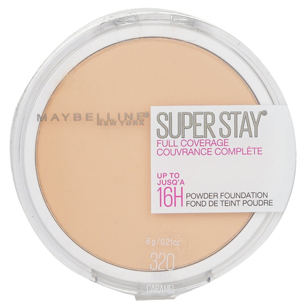 Maybelline Super Stay Full Coverage Powder Foundation - # 320 Honey Caramel  6g/0.21oz