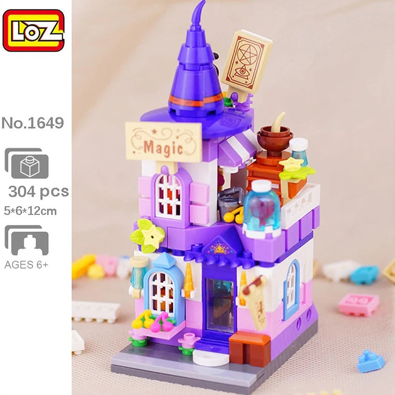 Loz LOZ Street Series - Magic House  19.5x16.5x4.5cm