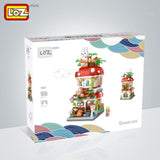 Loz LOZ Street Series - Mushroom House  19.5x16.5x4.5cm