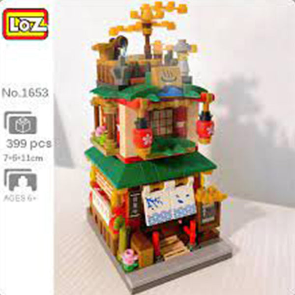 Loz LOZ Street Series - Hot Spring House  16.5x12.5x8cm