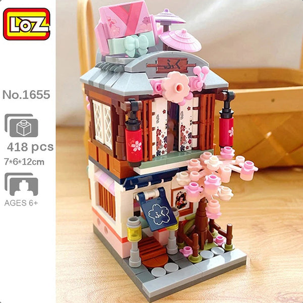 Loz LOZ Street Series - Kimono Shop  16.5x12.5x8cm