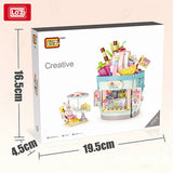 Loz LOZ Dream Amusement Park Series - Foldable Ice Cream Shop  13.5 x 18 x 8cm