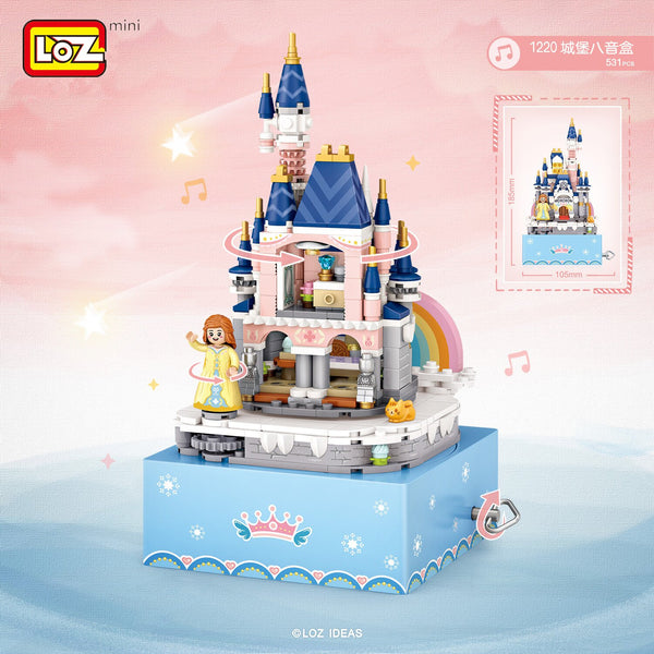 Loz LOZ Creator - Princess Castle Rotating Music Box  19 x 26 x 8 cm