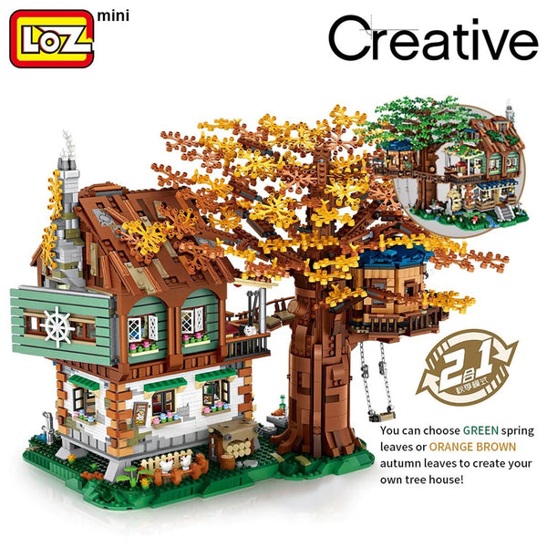 Loz LOZ Mini Blocks - Tree House  41 x 28 x 11 cm