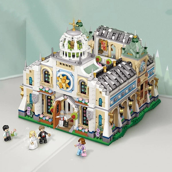 Loz LOZ Mini Blocks - Retractable Wedding Chapel  40 x 28 x 9.5cm