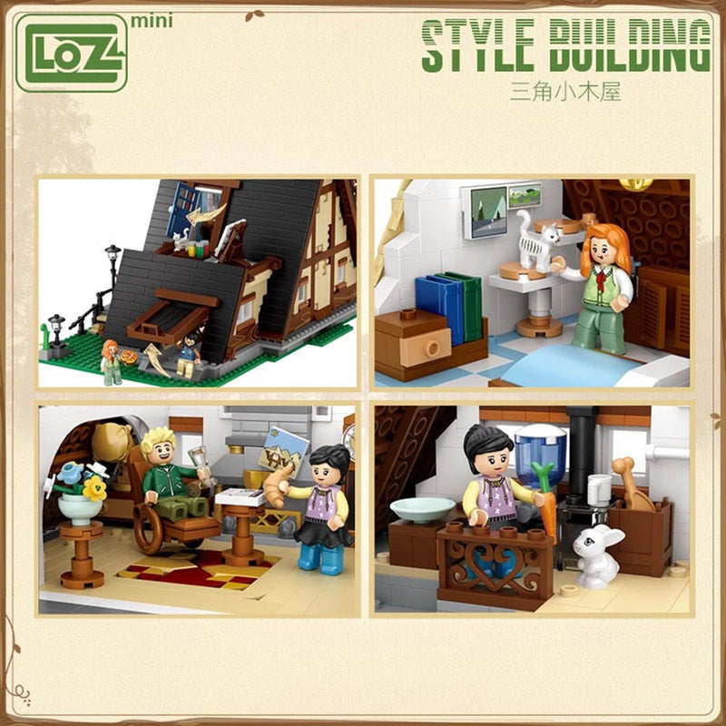 Loz LOZ Mini Blocks - Triangle Cabin  40 x 28 x 9.5cm