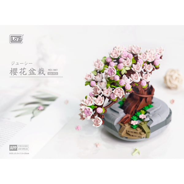 Loz LOZ Mini Blocks - Eternal Flowers Garden Series - Sakura Potted Plant  10 x 6 x 22 cm