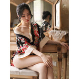 My Outfitssss Japanese sexy cardigan print kimono set  1 pc