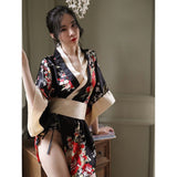 My Outfitssss Japanese sexy cardigan print kimono set  1 pc