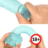 PPP ?Made in Japan?Punitto Clear Real Dildo 9cm - # Ice Blue  1pc