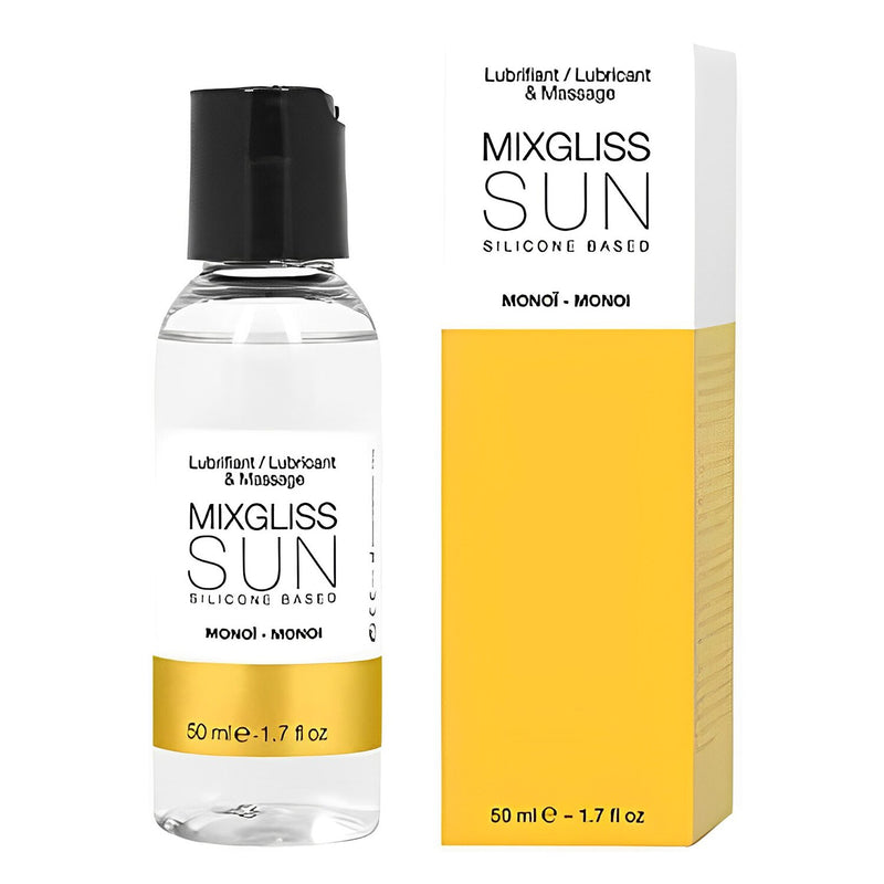 MIXGLISS Sun 2 In 1 Silicone Based Lubricant & Massage - Monoi  50ml / 1.7oz