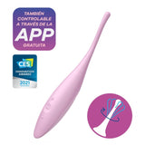 Satisfyer Twirling Joy Tip Vibrator With App Control - # Pink  1pc