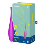 Satisfyer Twirling Joy Tip Vibrator With App Control - # Fuchsia  1pc