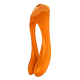 Satisfyer Candy Cane Finger Vibrator - # Orange  1pc