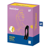 Satisfyer Candy Cane Finger Vibrator - # Black  1pc