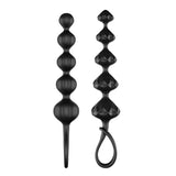 Satisfyer Love Beads Super Soft Silicone Anal Beads - # Black  1pc