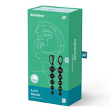 Satisfyer Love Beads Super Soft Silicone Anal Beads - # Black  1pc