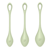 Satisfyer Yoni Power 2 Balls Training Set - # Green  1pc