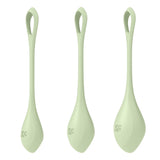 Satisfyer Yoni Power 2 Balls Training Set - # Green  1pc
