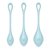 Satisfyer Yoni Power 2 Balls Training Set - # Blue  1pc