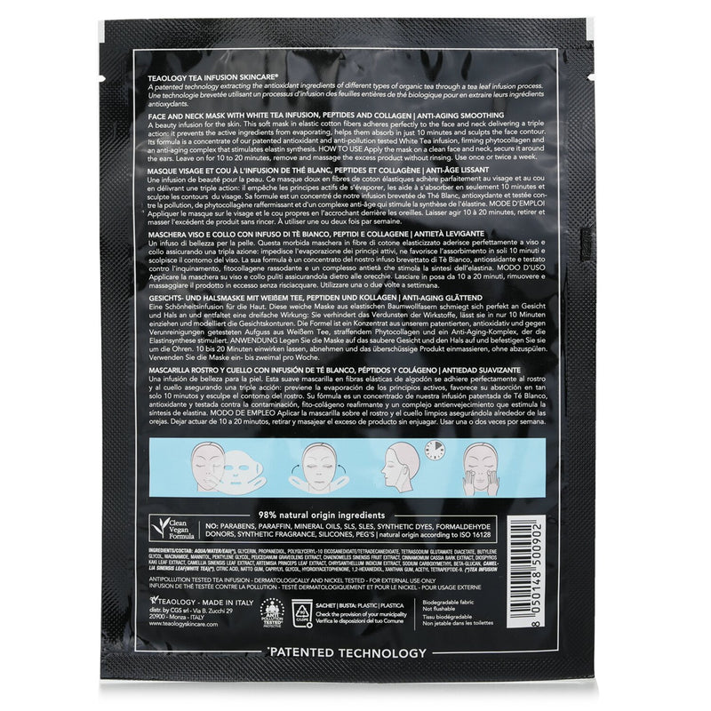 Teaology White Tea Peptide Face & Neck Mask  21ml/0.17oz