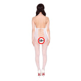 STARFIRE 100% Sexy Fishnet Sexy Jumpsuit - # White  1 pc