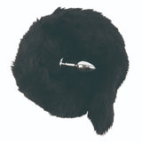 SM VIP Furry Fox Long Tail Butt Plug - # Black  1pc