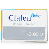 Clalen 1 Day Ultra-Soo Clear Contact Lenses -3.00  30pcs