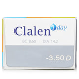 Clalen 1 Day Ultra-Soo Clear Contact Lenses -3.50  30pcs