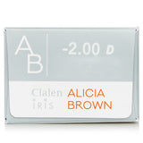 Clalen 1 Day Iris Suzy Brown Color Contact Lenses -2.00  30pcs
