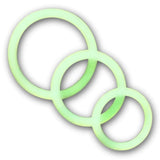 KISS ME LOVE Luminous Cock Ring DX Three-Piece Set  1 pc