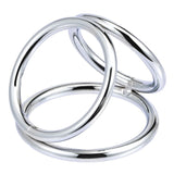 LOVE FACTOR Iron Fit No.2 Heavy Duty Steel Triple Cock Ring  1 pc