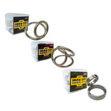 LOVE FACTOR Iron Fit No.1 Heavy Duty Steel Double Cock Ring  1 pc