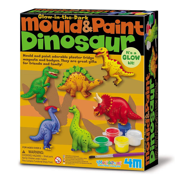 4M Mould & Paint/Glow-In-The-Dark Dinosaur  32x19x22mm