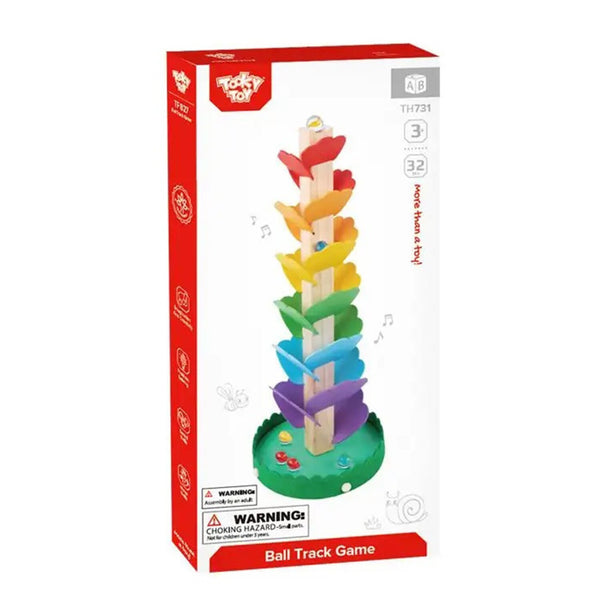 Tooky Toy Co Ball Track Game  14x14x37cm