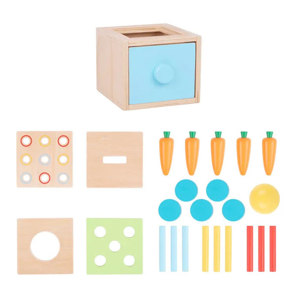 Tooky Toy Co 4 In 1 Educational Box  15x15x12cm