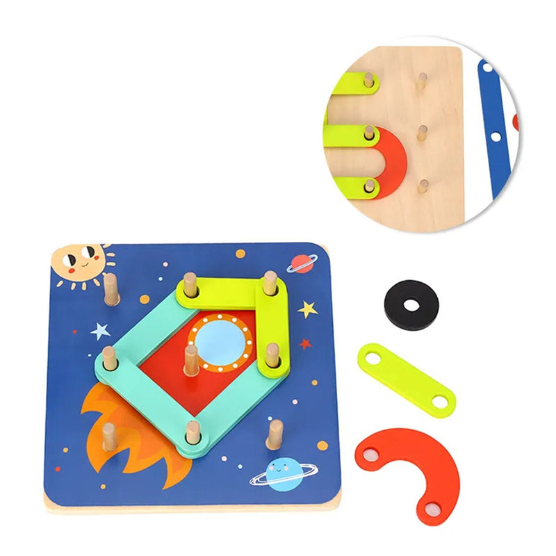 Tooky Toy Co My Learning Puzzle  18x18x4cm