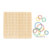 Tooky Toy Co Rubber Band Geoboard  18x18x3cm
