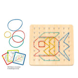 Tooky Toy Co Rubber Band Geoboard  18x18x3cm