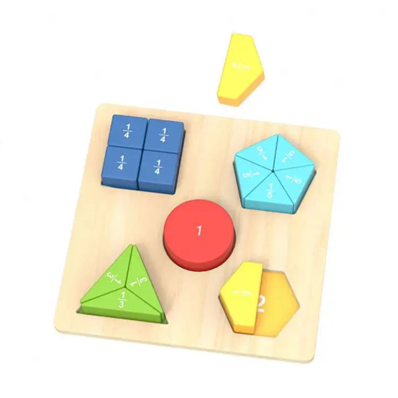 Tooky Toy Co Fraction Puzzle  22x22x3cm
