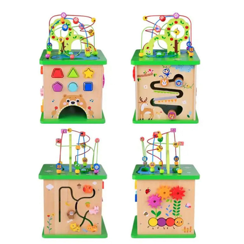 Tooky Toy Co Play Cube Centre - Forest  34x34x59cm