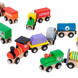 Tooky Toy Co Wooden Train Set  30x22x4cm