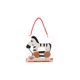 Tooky Toy Co Pull Along - Zebra  15x6x18cm