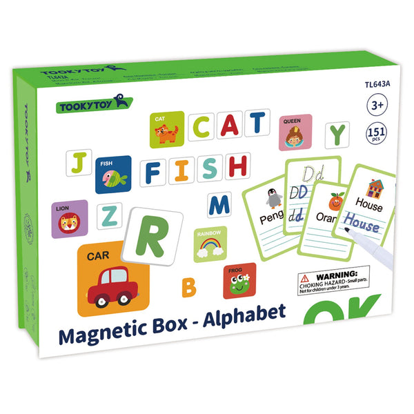 Tooky Toy Co Magnetic Box-Alphabet  26x19x5cm