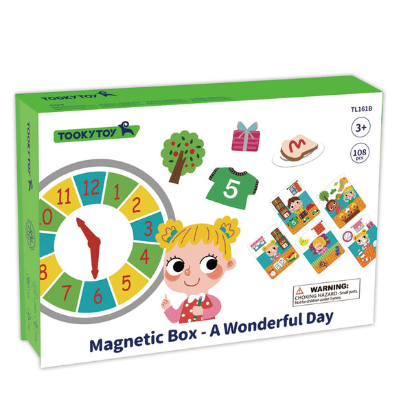 Tooky Toy Co Magnetic Box - A Wonderful Day  19x26x5cm