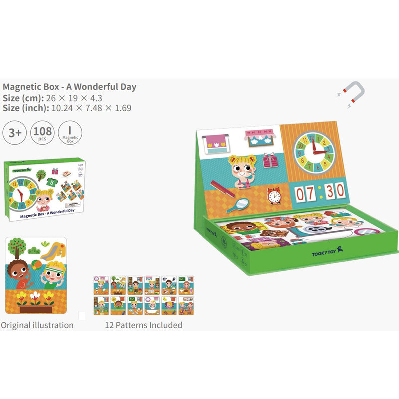 Tooky Toy Co Magnetic Box - A Wonderful Day  19x26x5cm