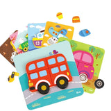 Tooky Toy Co 6 In Mini Transportation Puzzle  17x17x2cm