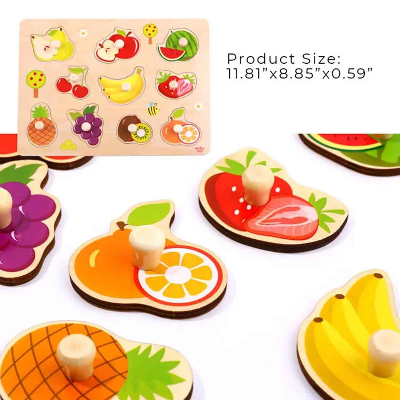 Tooky Toy Co Fruit Puzzle  30x23x2cm